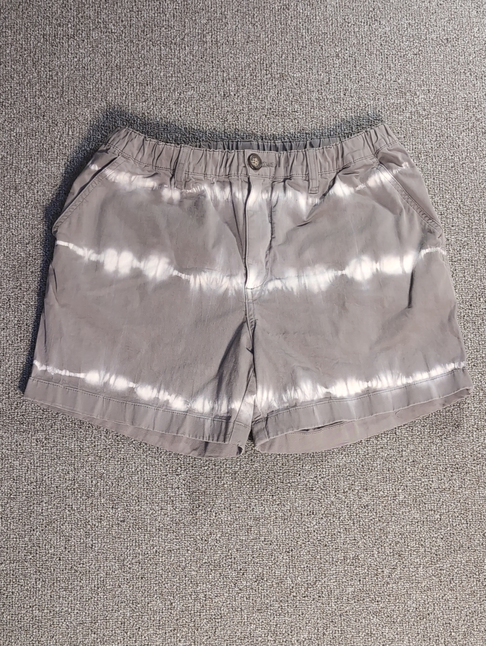 Chubbies Originals Shorts 5.5" Inseam Tie-dye Gray/White Size Medium Boomshaka